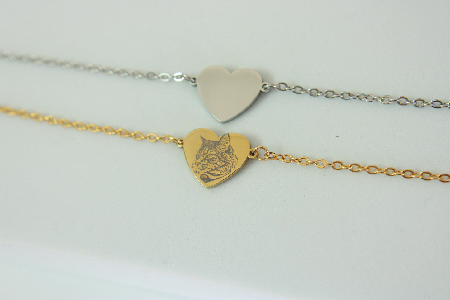 Pawtrait heart bracelet
