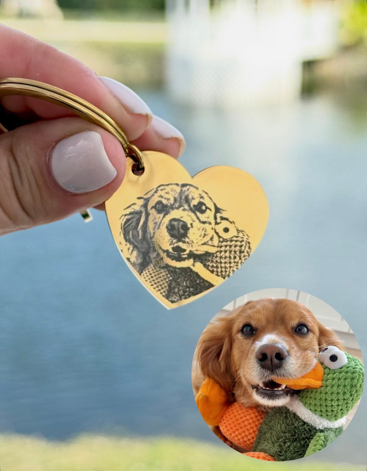 Heart keychain
