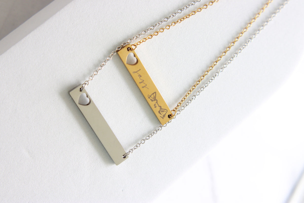 Heart - Bar necklace