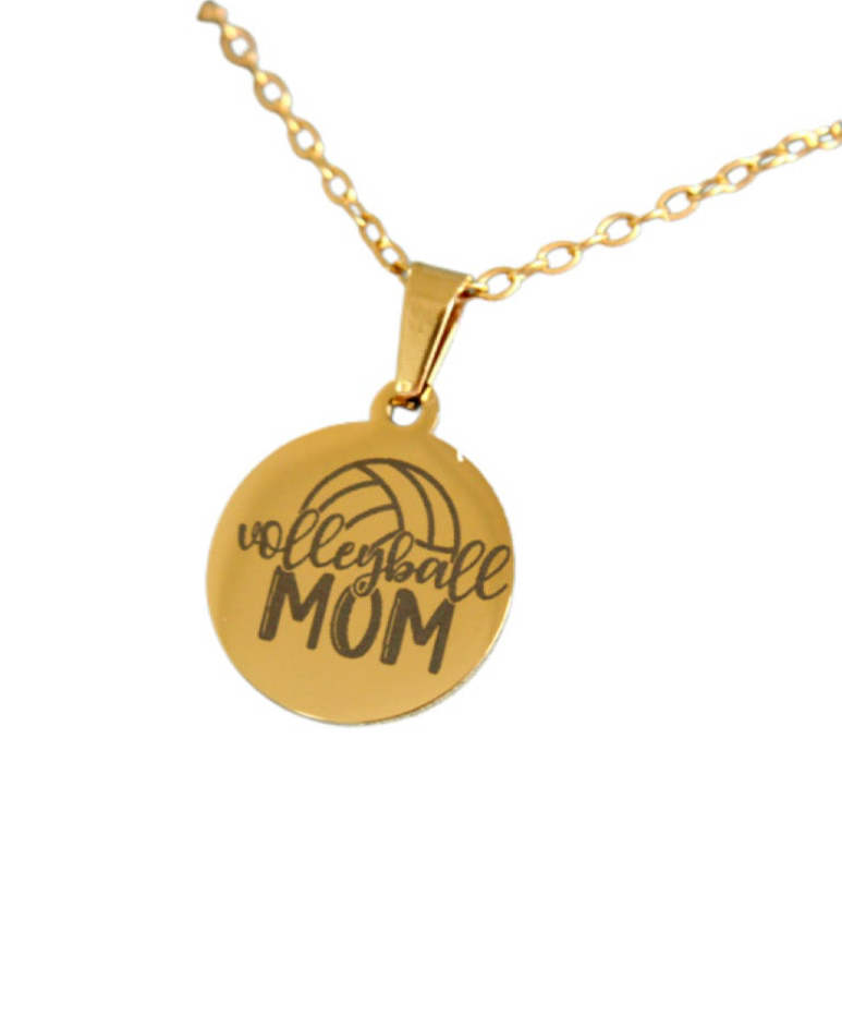 Volleyball mom necklace