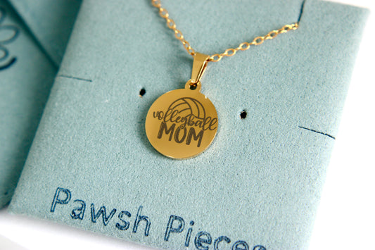 Volleyball mom necklace