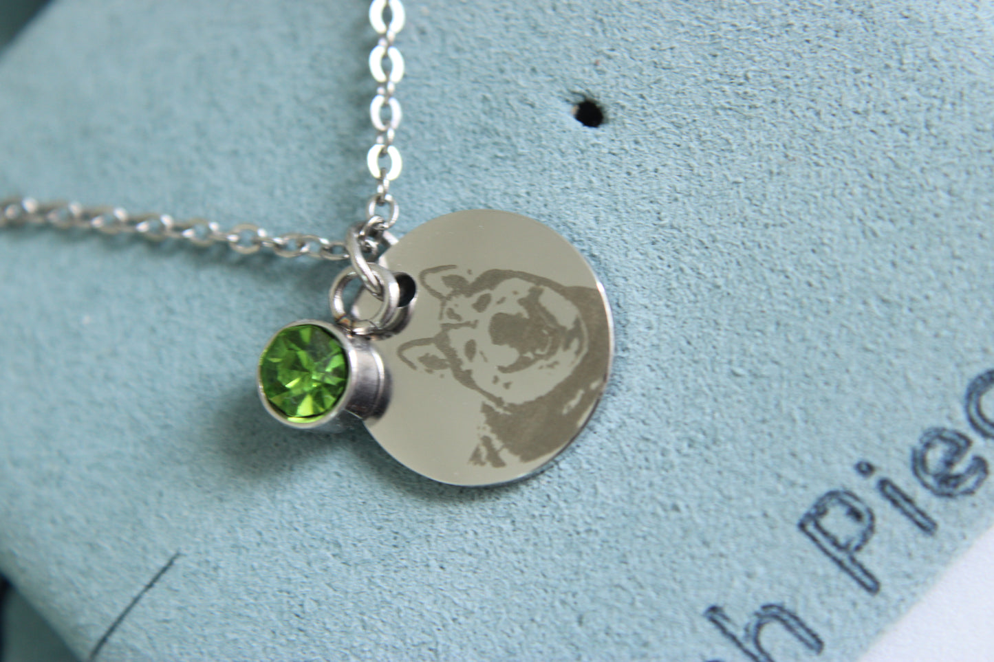 Custom birthstone necklace