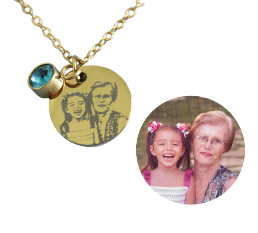Custom birthstone necklace