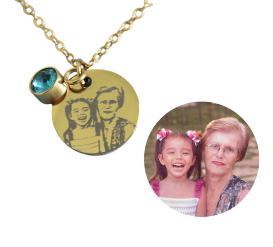 Custom birthstone necklace