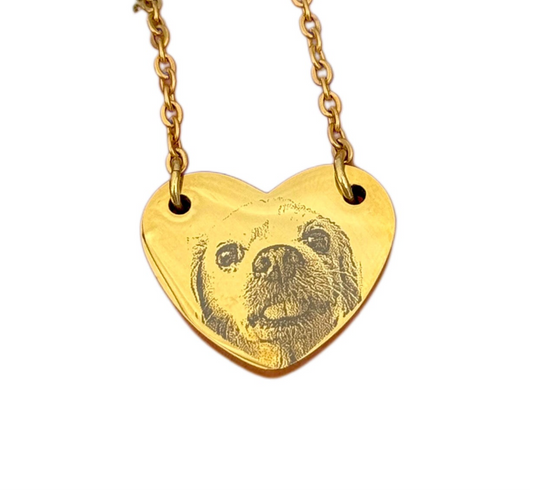 Custom heart necklace