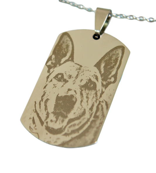 Custom ID tag necklace