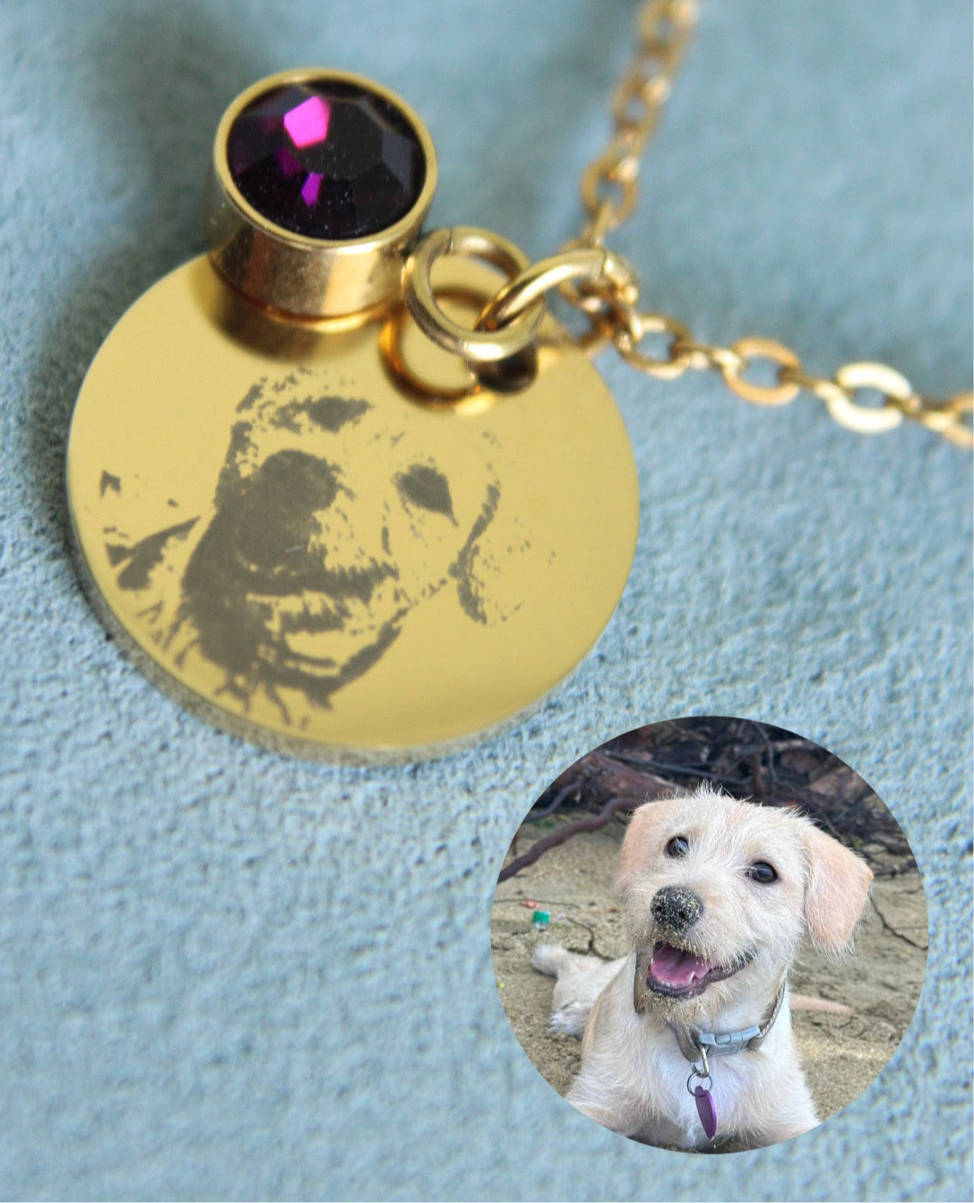 Custom birthstone necklace
