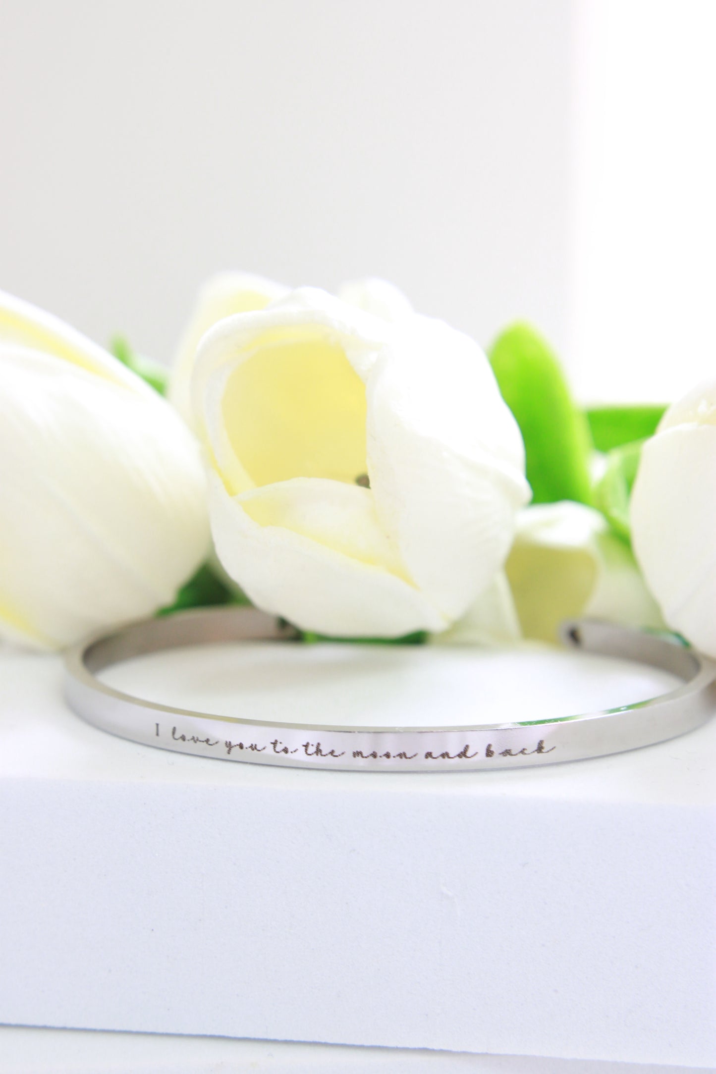 Bangle with heart bracelet