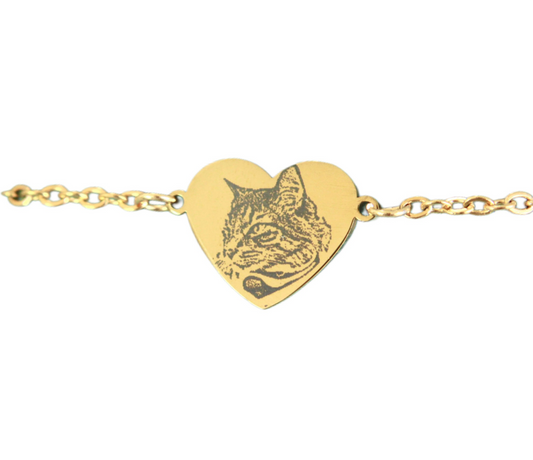 Custom heart bracelet