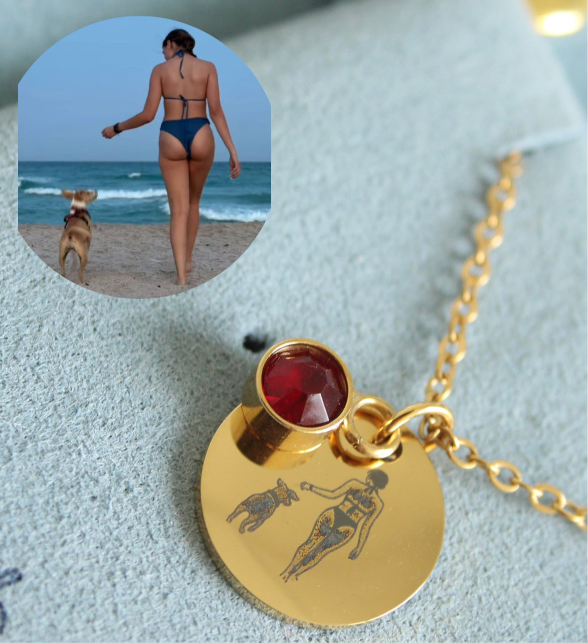 Custom birthstone necklace