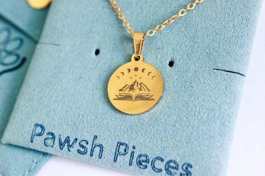 Book lover -  custom necklace