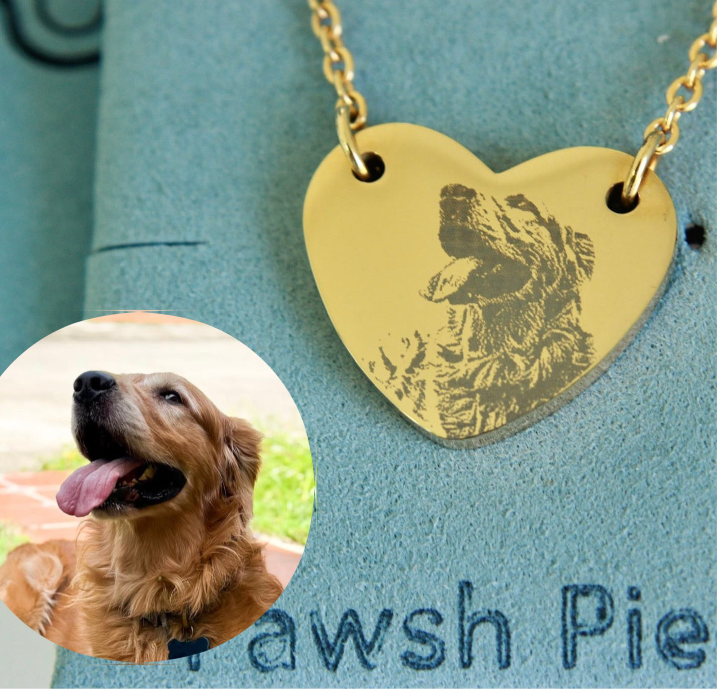 Custom heart necklace