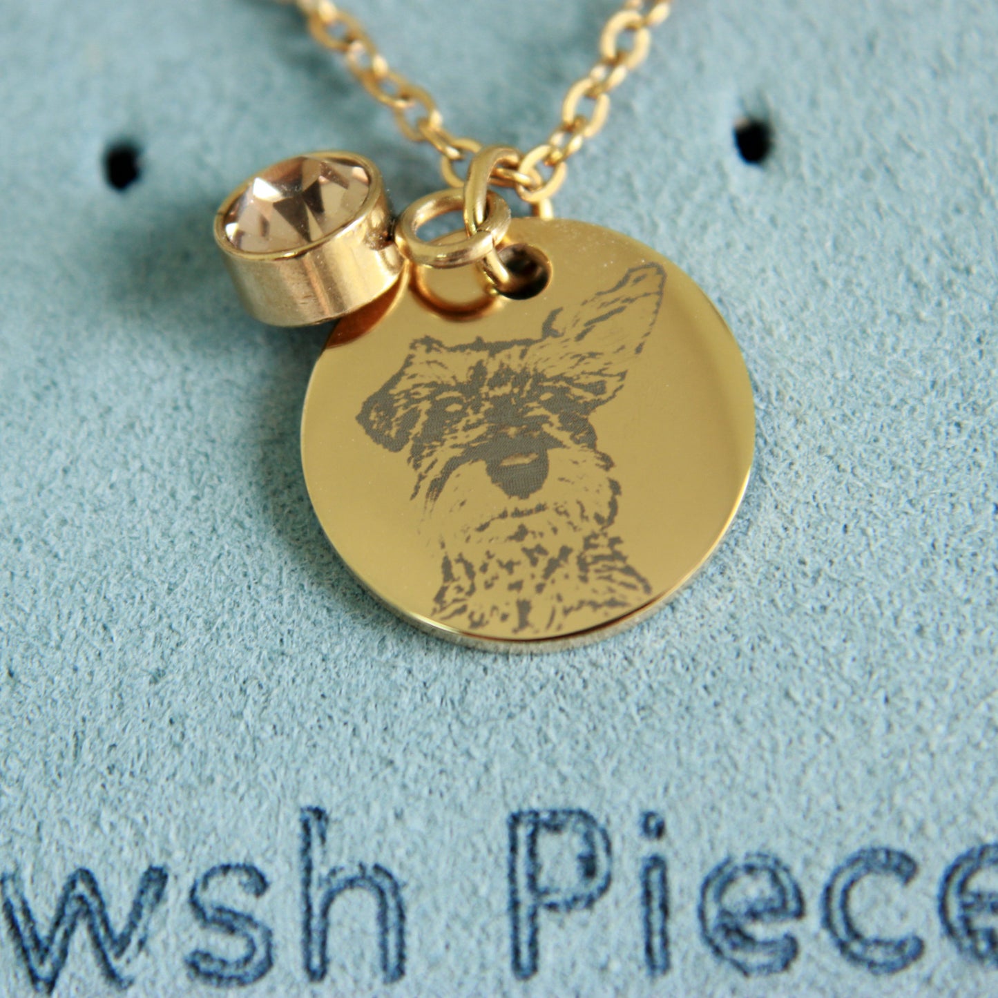 Custom birthstone necklace