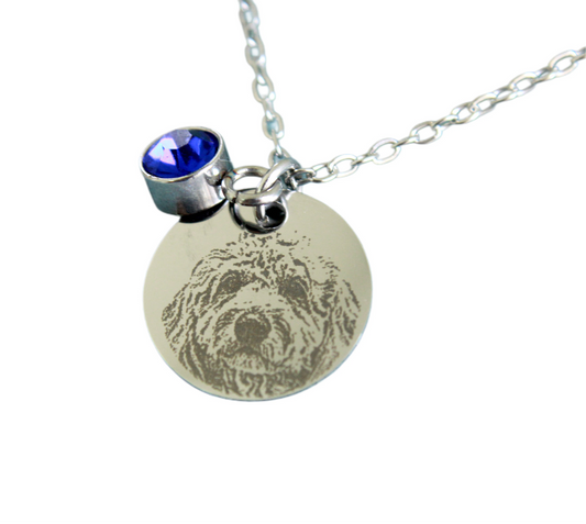 Custom birthstone necklace
