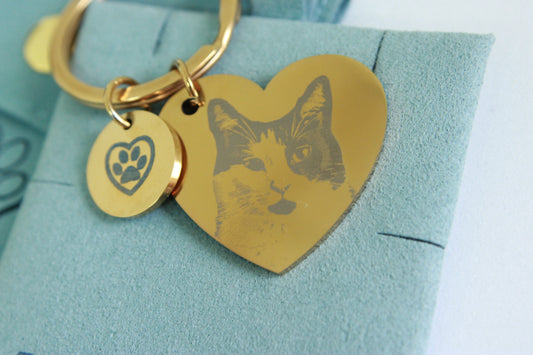 Heart keychain