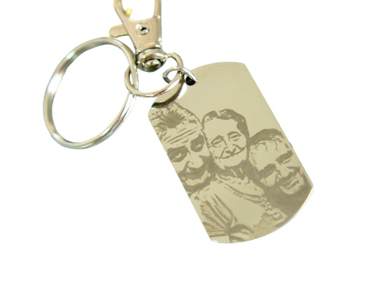 Portrait ID keychain
